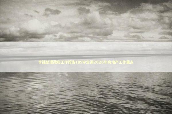 李强总理政府工作报告185字定调2026年房地产工作重点 新闻