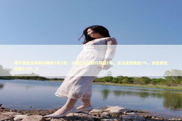 博时基金市场异动陪伴3月3日：沪深三大指数均跌超1%，深证成指跌超3%，创业板指跌超2.5%_2