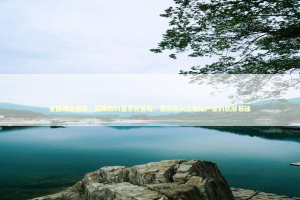 全国政协委员，天娱数科董事长贺晗：要夯实人工智能产业的底层基础