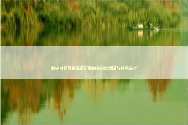 数字时代网络延迟问题的多维度成因与科学应对